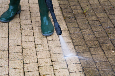 Jet washing a patio deals