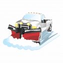 Snowplow in the winter